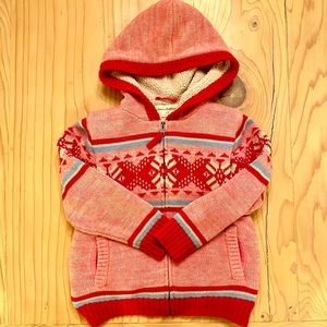 Hanna Anderson Sweater Jacket Size 5